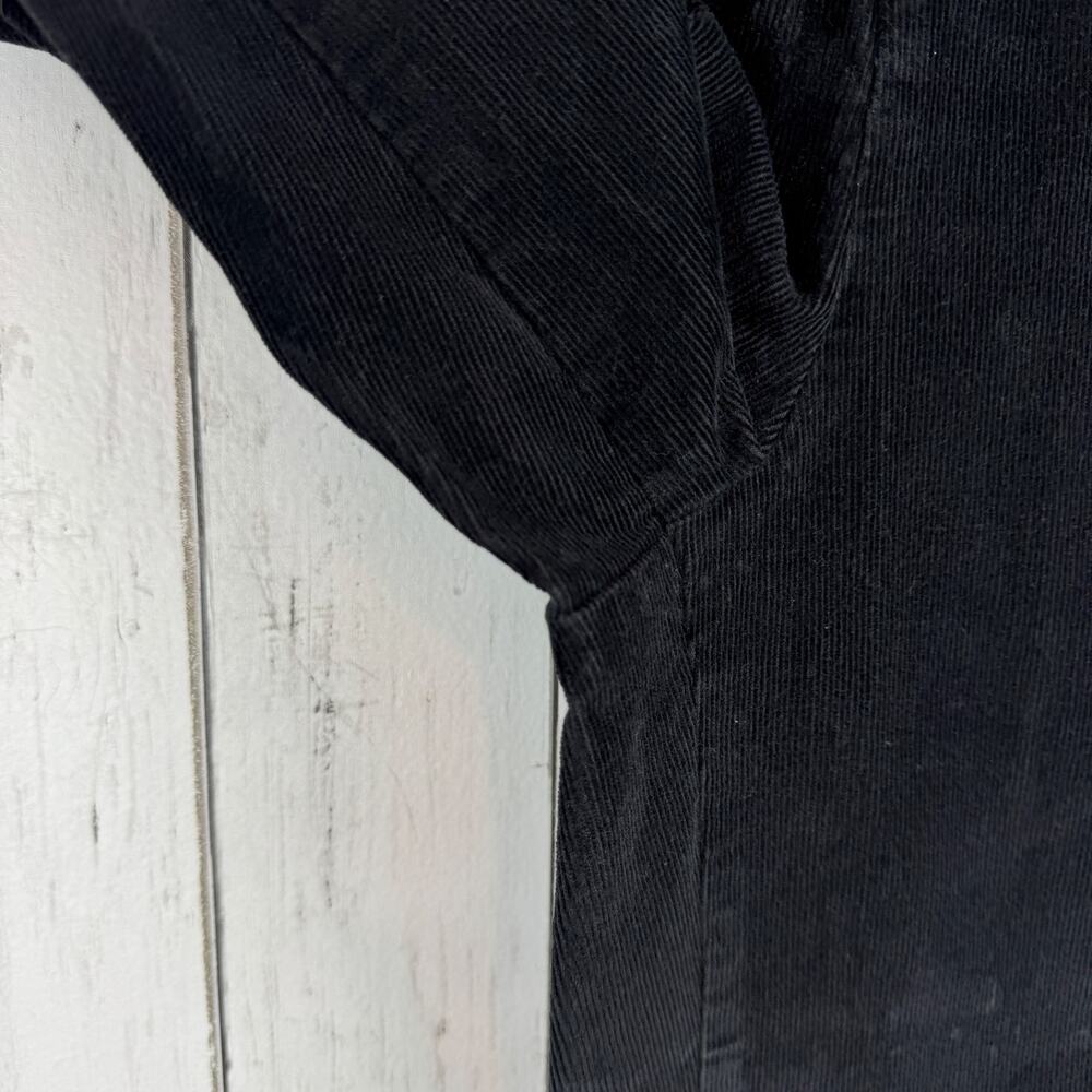 Pact Black Organic Corduroy Palazzo Pants High Rise Wide Leg Retro Size Small - Picture 6 of 16